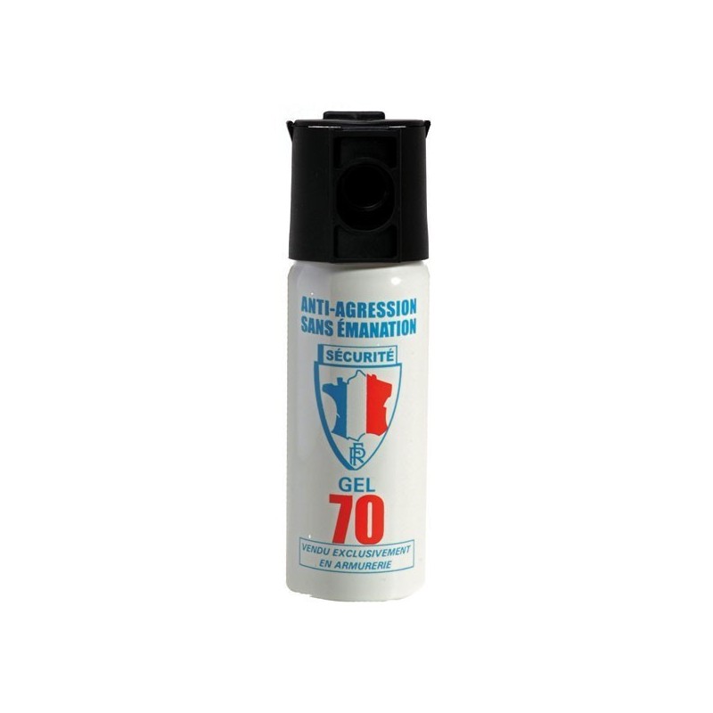 Aerosol defense gel paralysant CS 100ml arme de défense bombe gaz  lacrymogène spray