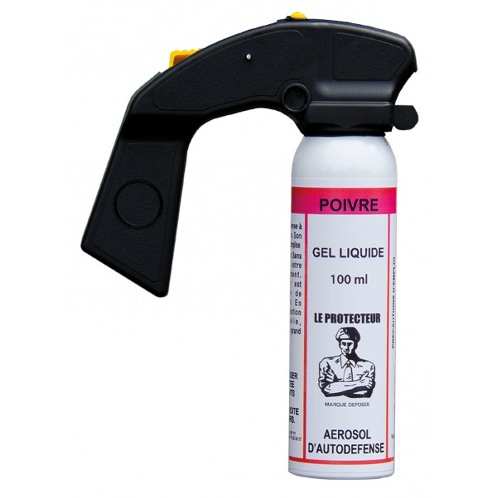 Bombe poivre anti agression Pro 100ml gel - Bombe lacrymogène à poivre  (11271251)