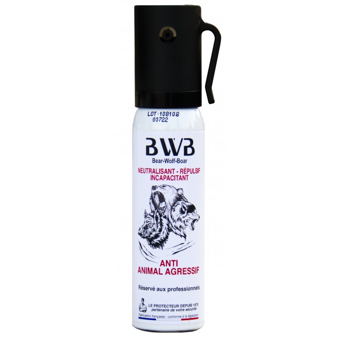 AEROSOL ANTI AGRESSION BWB ANTI CHIEN et ANIMAL AGRESSIF 25ML