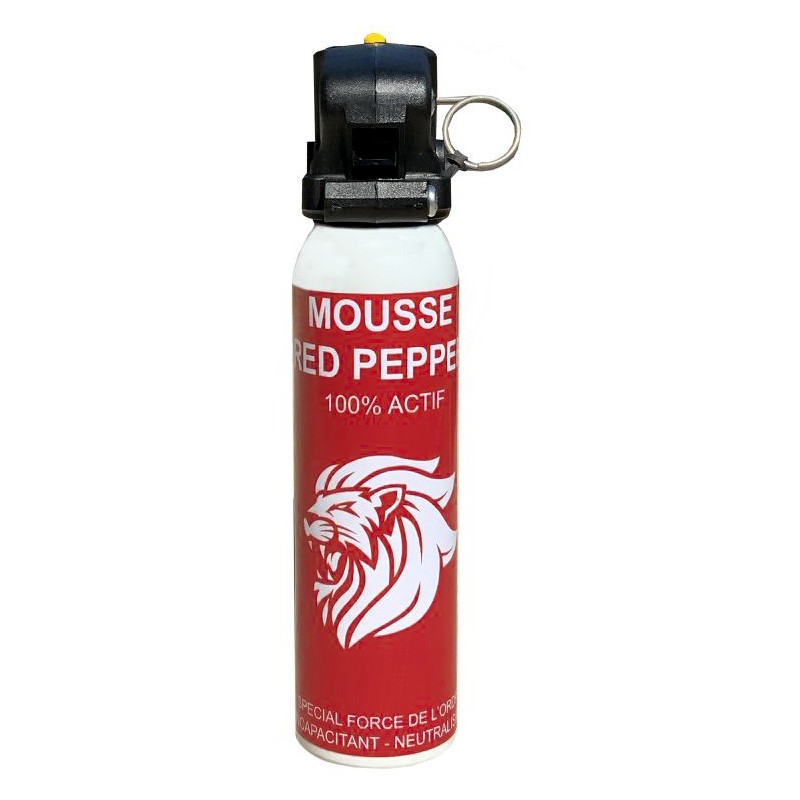 Aérosol de défense Red Pepper Contenance 100 ML POIGNEE STD Contenance 100  ML POIGNEE STD