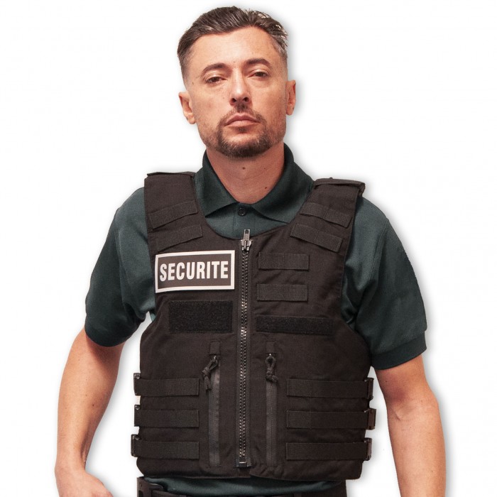 gilet pare balles port exterieur tactique avec systeme MOLLE