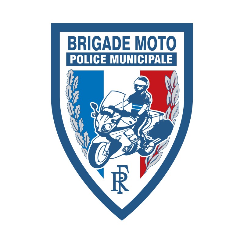 Ecusson Police municipale Brigade moto