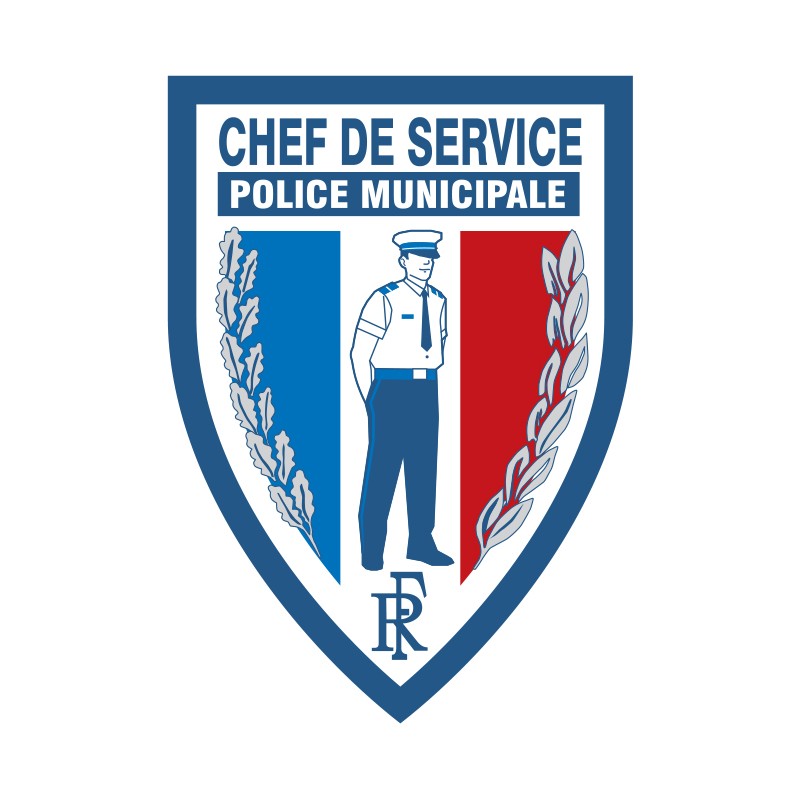 Ecusson Police municipale Chef de service