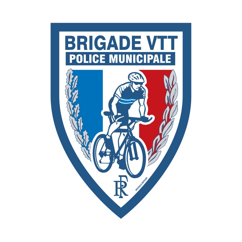 Ecusson Police municipale Brigade VTT