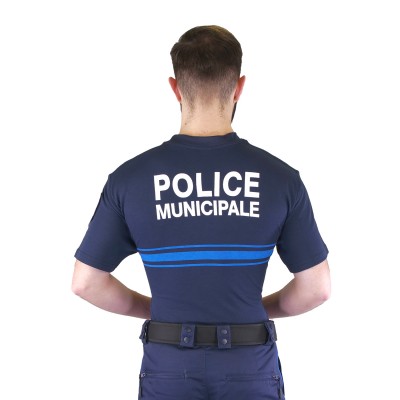 TEE SHIRT POLICE MUNICIPALE  MARINE