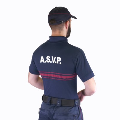 POLO MANCHES COURTES ASVP MARINE