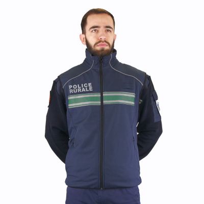 BLOUSON SOFT SHELL BODYWARMER POLICE RURALE