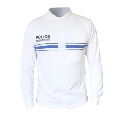 POLO MANCHES LONGUES PM BLANC