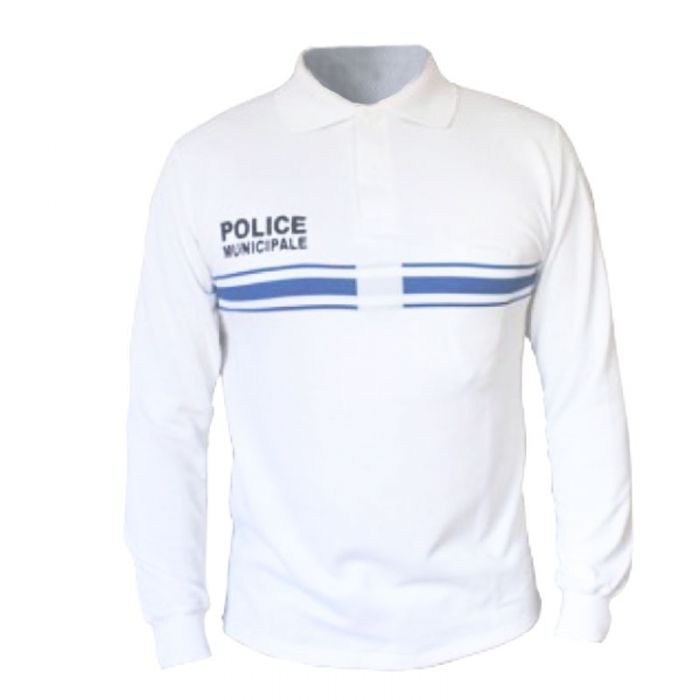 POLO MANCHES LONGUES PM BLANC