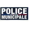 Flap police municipale gomme marine 280 x130
