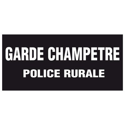 Flap Garde Champetre Police Rurale 280 x 130 mm