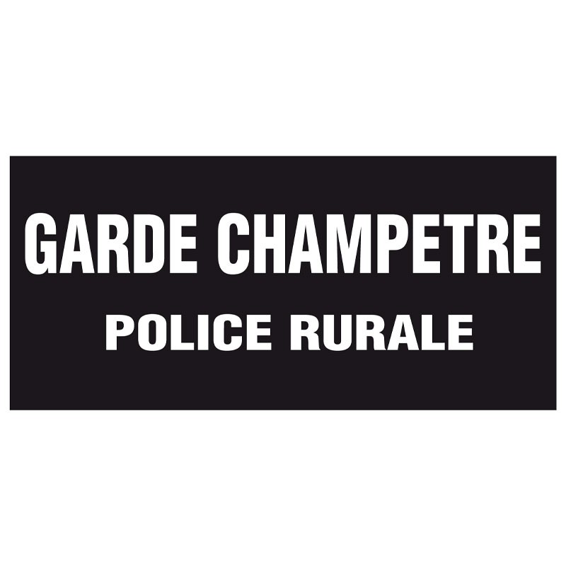 Flap Garde Champetre Police Rurale 280 x 130 mm