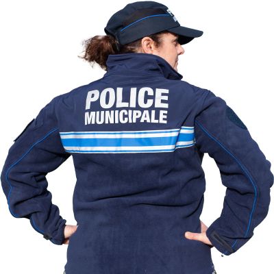 VESTE BLOUSON POLAIRE BI MATIERE PM mixte