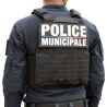 gilet pare-balles porte plaques QUICK Release IIIA Police Municipale noir vue de dos