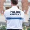 POLO MANCHES COURTES POLICE