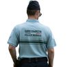 POLO MANCHES COURTES GARDE CHAMPETRE POLICE RURALE COL MAO