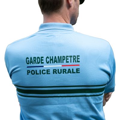 POLO MANCHES LONGUES GARDE CHAMPETRE POLICE RURALE