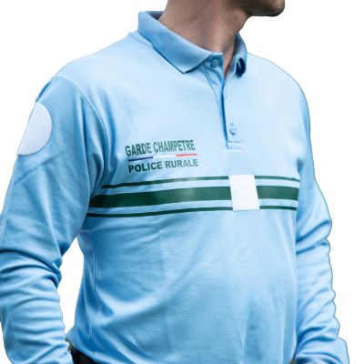 POLO MANCHES LONGUES GARDE CHAMPETRE POLICE RURALE