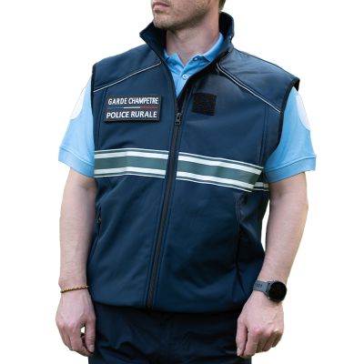 BLOUSON SOFT SHELL POLICE RURALE ET GARDE CHAMPETRE