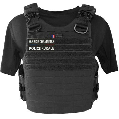 Gilet pare balles QUICK Release PREMIUM Garde Champêtre Police Rurale - NIJ 0101.06 NIJ 0115.00 - L2 E2