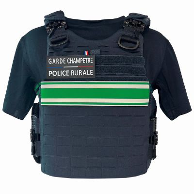 Gilet pare balles QUICK Release PREMIUM Garde Champêtre Police Rurale - NIJ 0101.06 NIJ 0115.00 - L2 E2