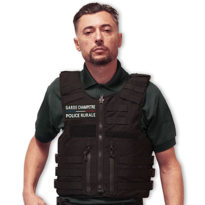 Gilet pare balles Full Tactical homme GARDE CHAMPETRE POLICE RURALE NIJ IIIA 0101.04 10 JOULES
