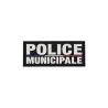 Flap police municipale gomme noir 110 x 45 mm