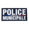 Flap police municipale gomme marine 200 x 100 mm