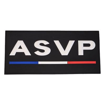 Flap ASVP gomme noir 280 x 130 mm
