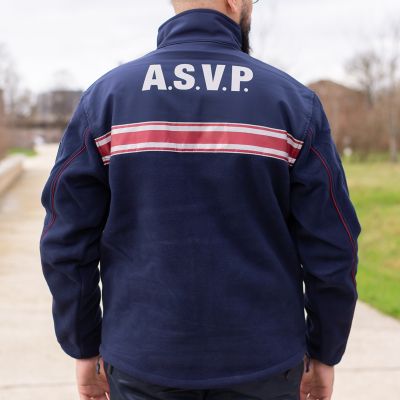 VESTE POLAIRE BI-MATIERE ASVP