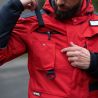 Parka rouge homme Sécurité Incendie 