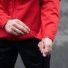 Veste Softshell rouge Sécurité Incendie