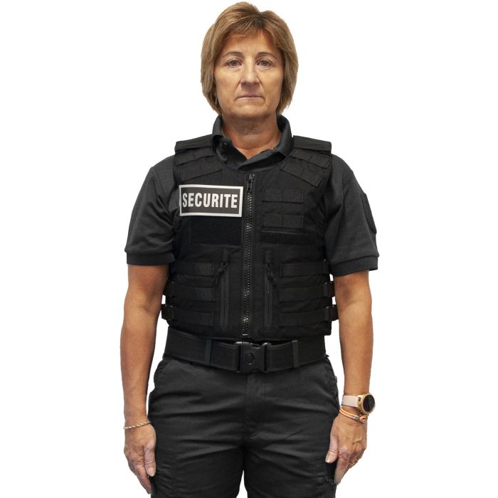 Gilet pare balles IIIA Full Tactical SECURITY Femme