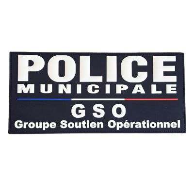 Flap police municipale GSO gomme marine 280 x 130 mm
