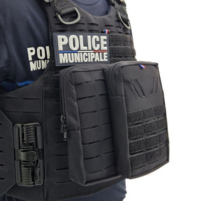 POCHE DOUBLE NOIR SECURITE PRIVEE