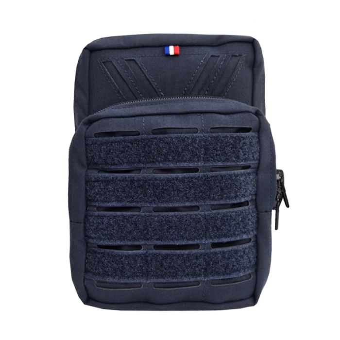 POCHE DOUBLE VERTICALE MARINE