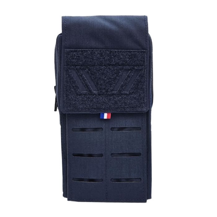 PORTE TELEPHONE DOUBLE BLEU MARINE 