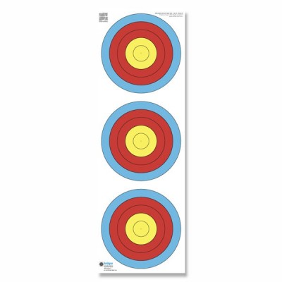 Blason vertical 40 cm Recurve/Paquet de 100 blasons 22 x 96 cm