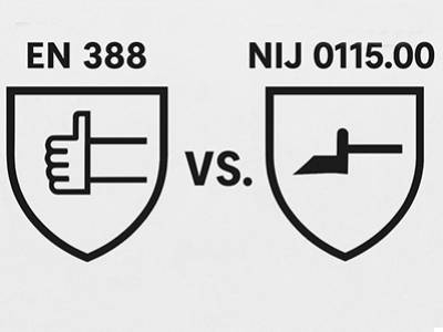 Comparatif entre la norme NIJ 0115.00 et EN 388 toute la vérité