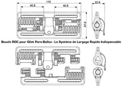 Boucle ROC pour Gilet Pare-Balles : Le Système de Largage Rapide Indispensable